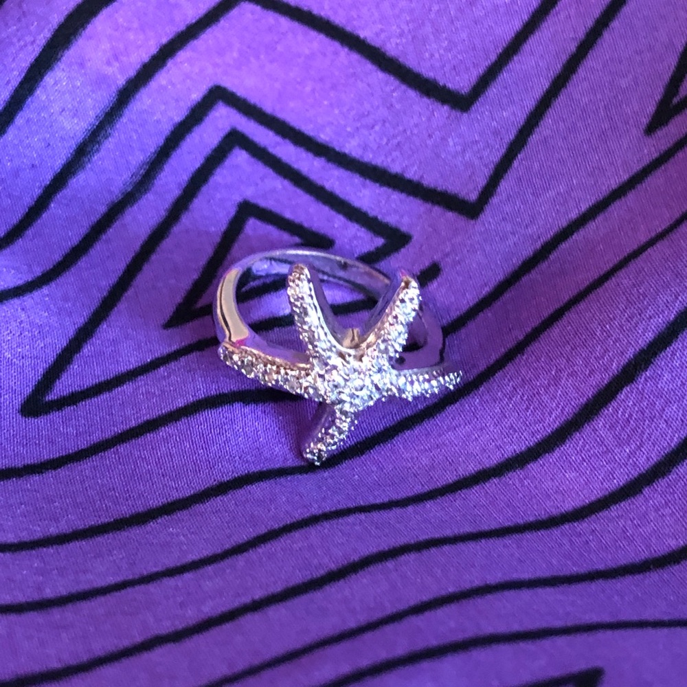 Silver Starfish Ring